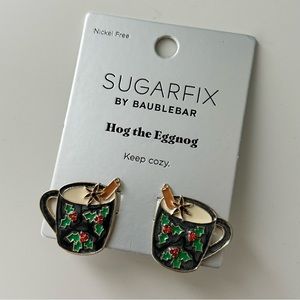 SUGARFIX x BAUBLEBAR | Hog the Eggnog Holiday Earrings NWT
